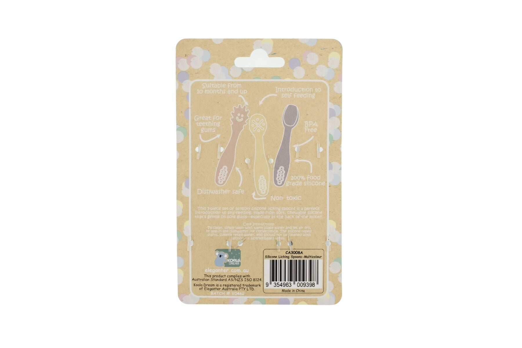 SENSORY SILICONE LICKING SPOONS - MULTICOLOUR - Bamboo Sprout