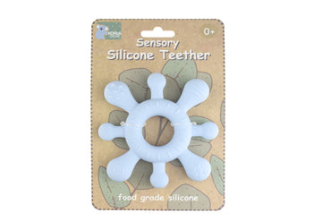 SENSORY SILICONE SPLASH TEETHER - BLUE - Bamboo Sprout