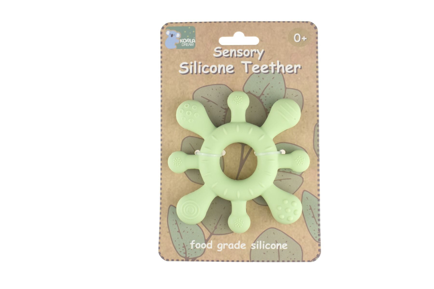 SENSORY SILICONE SPLASH TEETHER - GREEN - Bamboo Sprout