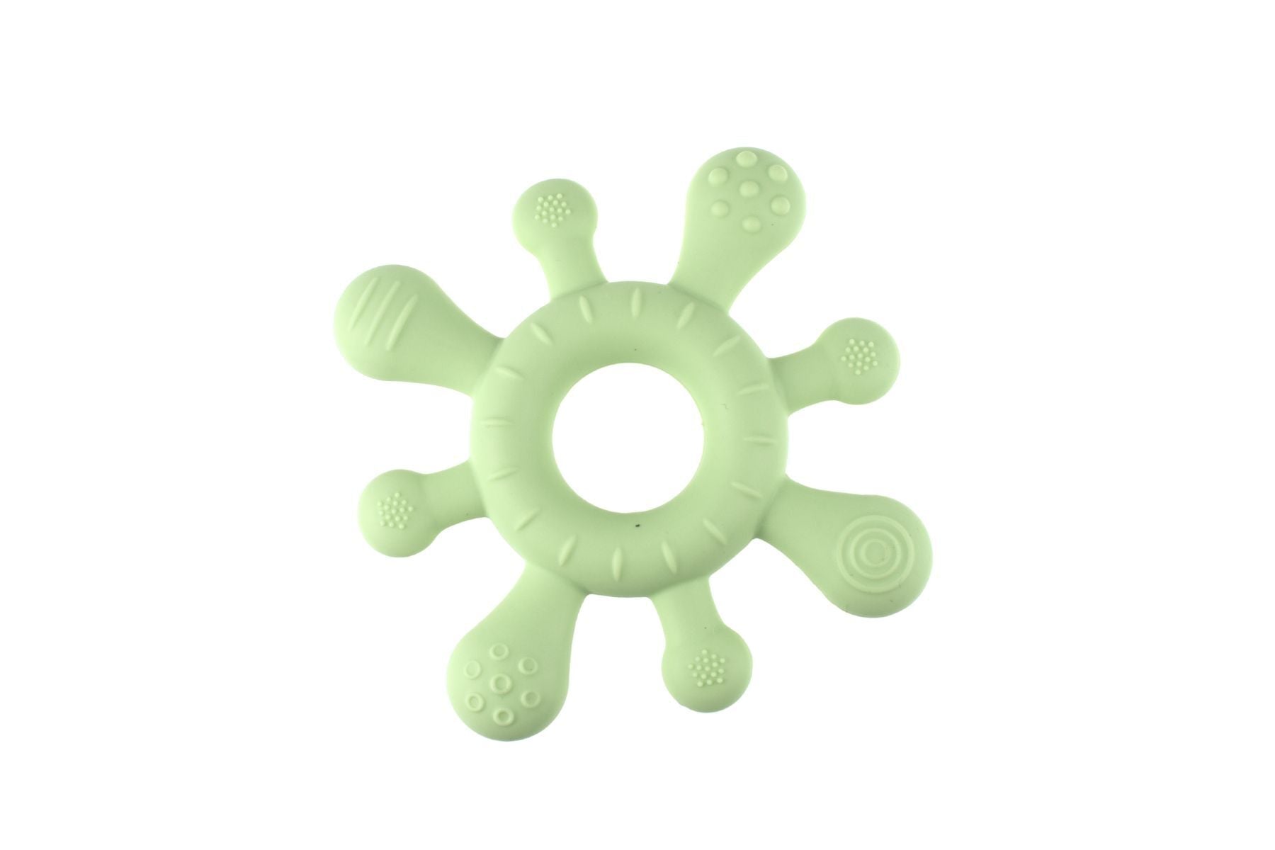 SENSORY SILICONE SPLASH TEETHER - GREEN - Bamboo Sprout