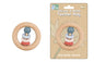 SILICONE AND WOODEN TEETHER RING RED - Bamboo Sprout