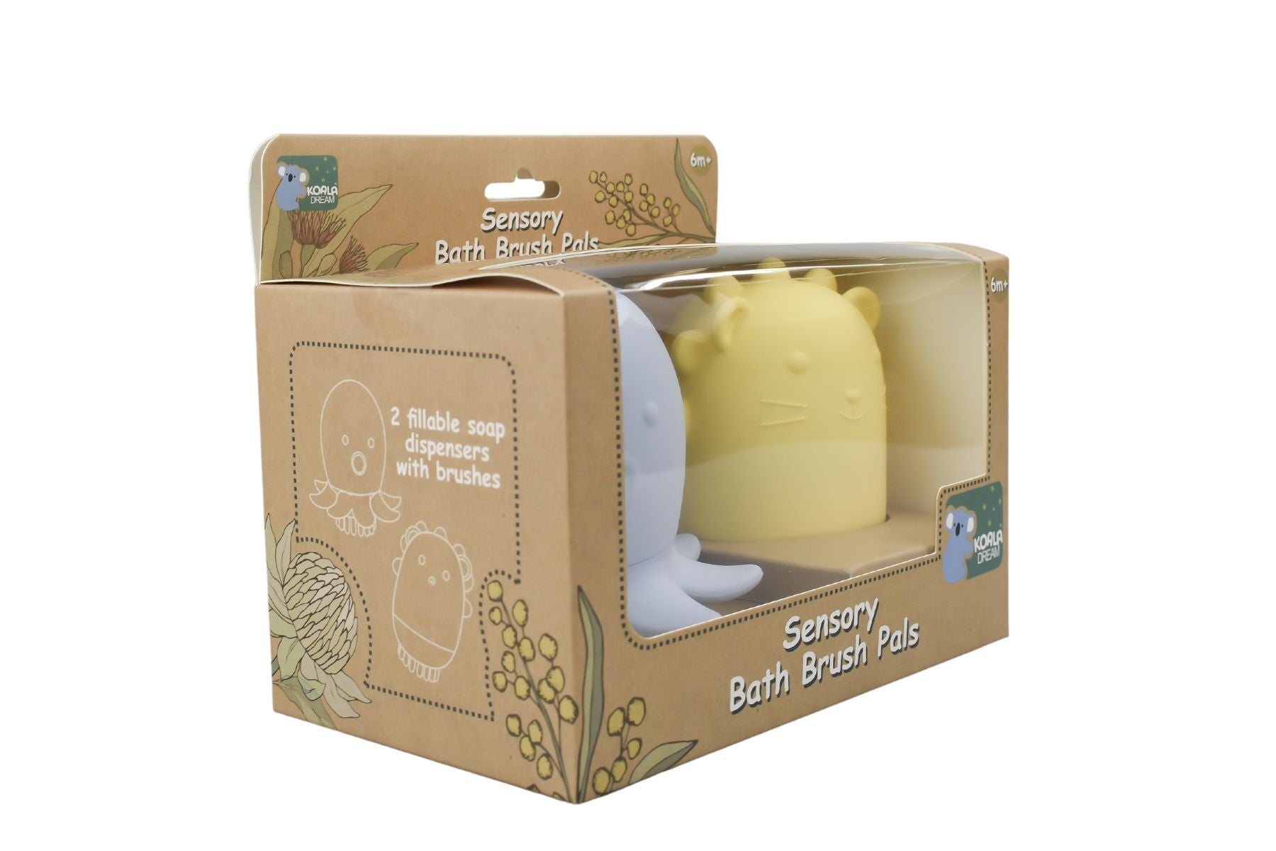 SILICONE ANIMAL BATH SHOWER BRUSH 2PCS SET - Bamboo Sprout