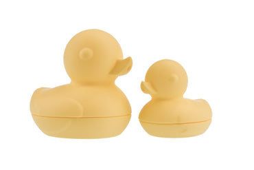 SILICONE BATH DUCKS 2PCS SET YELLOW - Bamboo Sprout