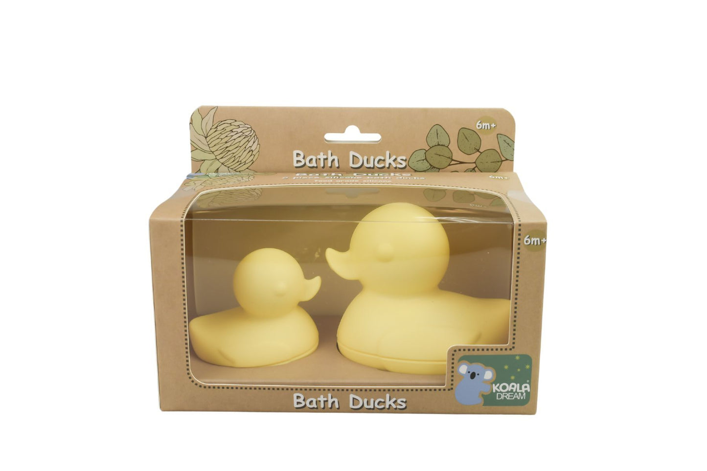 SILICONE BATH DUCKS 2PCS SET YELLOW - Bamboo Sprout