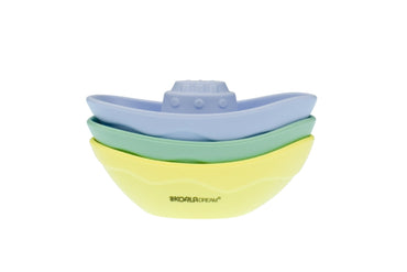 SILICONE BATH TUG BOATS 3PC SET - Bamboo Sprout