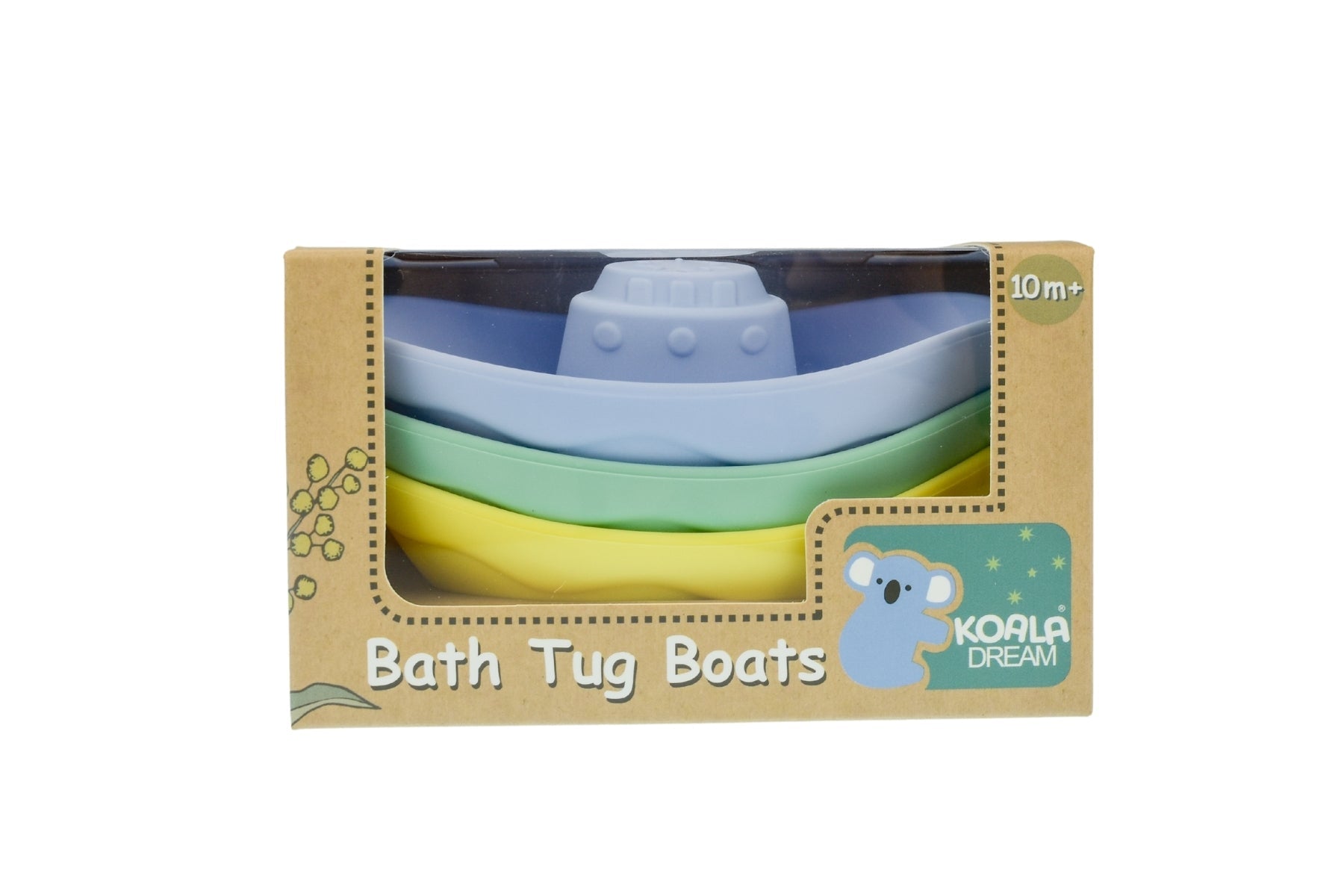 SILICONE BATH TUG BOATS 3PC SET - Bamboo Sprout