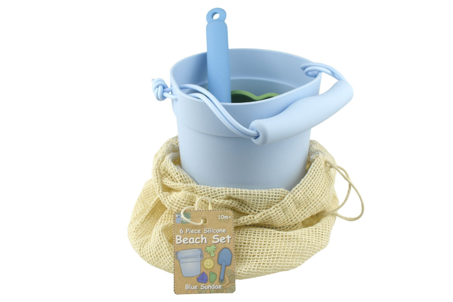 6PC SILICONE BEACH SET BLUE SUNDAE - Bamboo Sprout