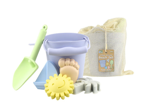 6PC SILICONE BEACH SET PASTEL GELATO - Bamboo Sprout