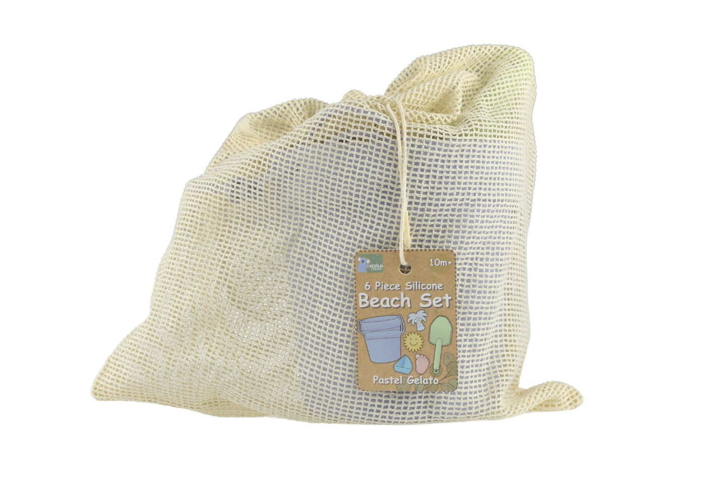 6PC SILICONE BEACH SET PASTEL GELATO - Bamboo Sprout