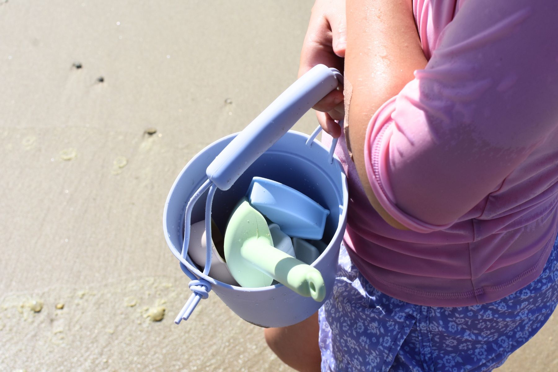 6PC SILICONE BEACH SET PASTEL GELATO - Bamboo Sprout