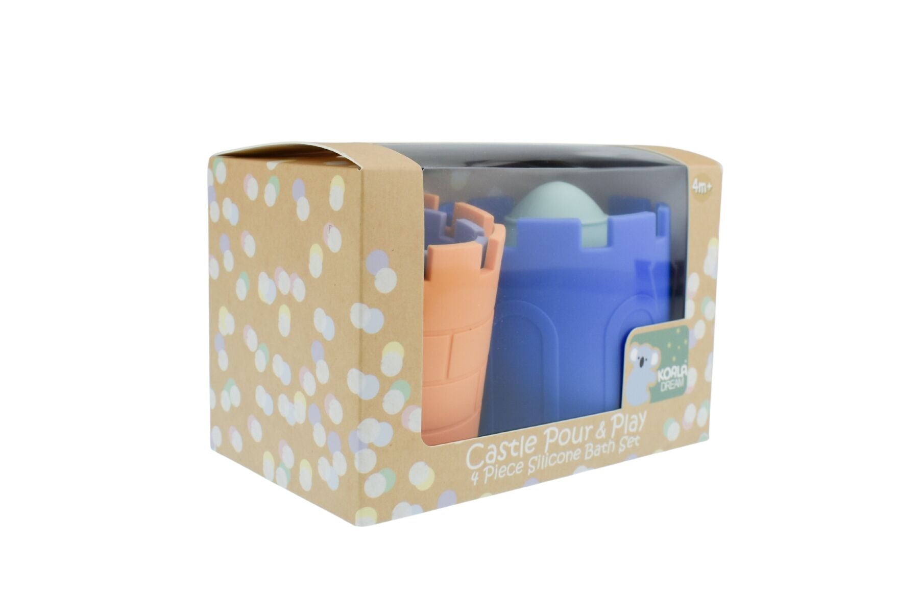 SILICONE CASTLE POUR & PLAY 4PC BATH SET - Bamboo Sprout