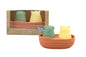 SILICONE CAT AND DOG BATH BOAT ORANGE - Bamboo Sprout