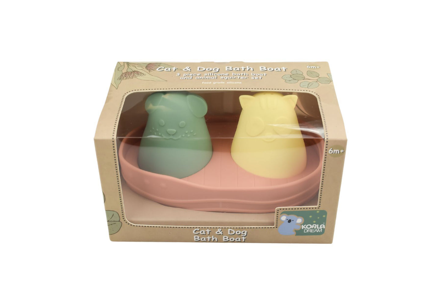 SILICONE CAT AND DOG BATH BOAT ORANGE - Bamboo Sprout