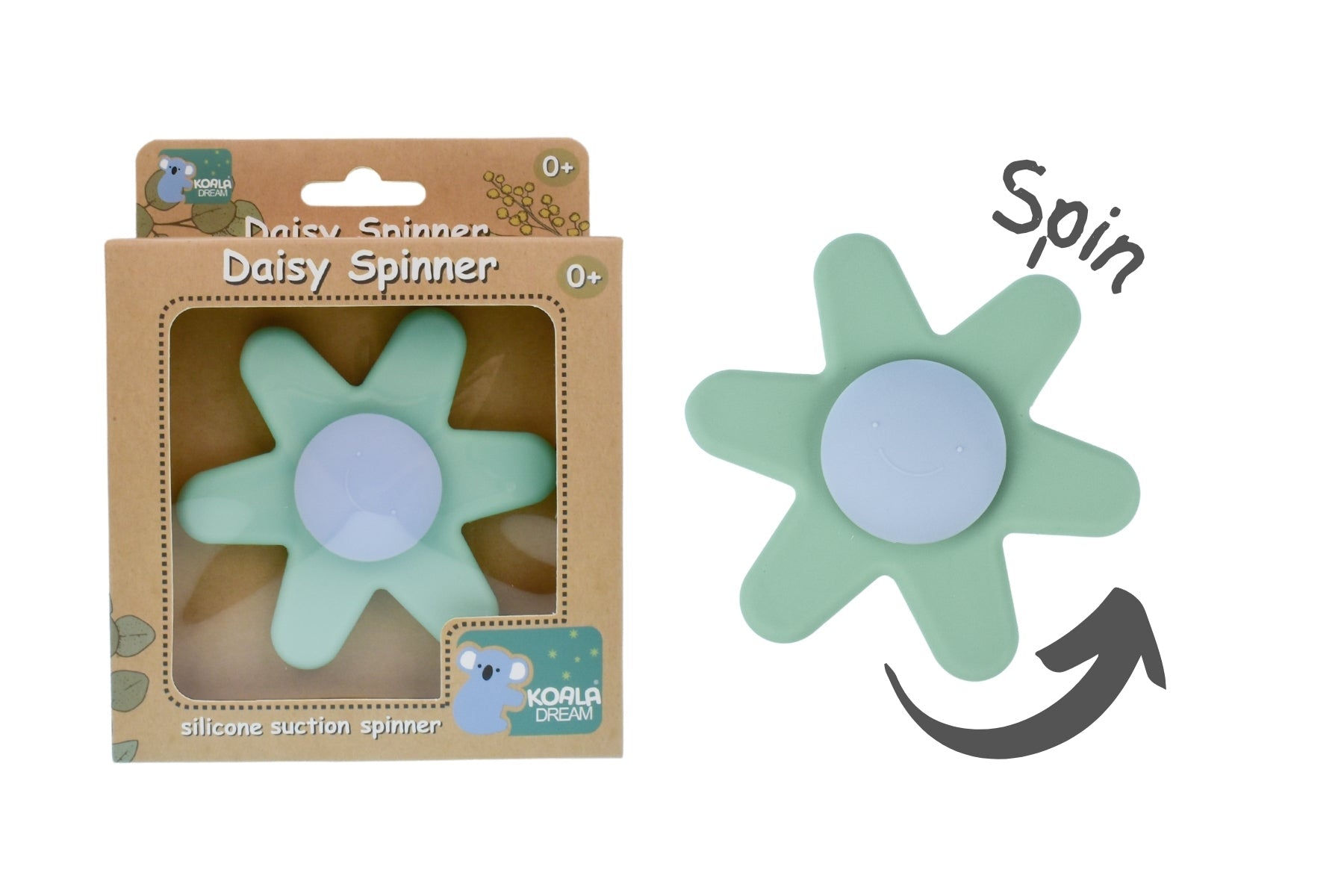 SILICONE DAISY SPINNER GREEN - Bamboo Sprout
