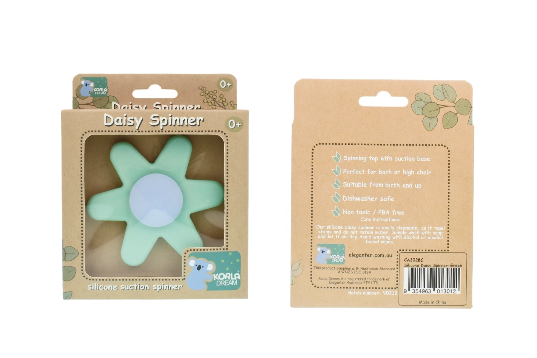 SILICONE DAISY SPINNER GREEN - Bamboo Sprout