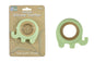 SILICONE ELEPHANT TEETHER - GREEN - Bamboo Sprout