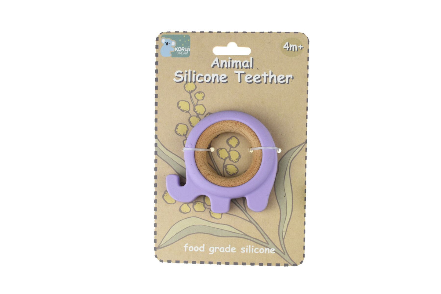 SILICONE ELEPHANT TEETHER - PURPLE - Bamboo Sprout