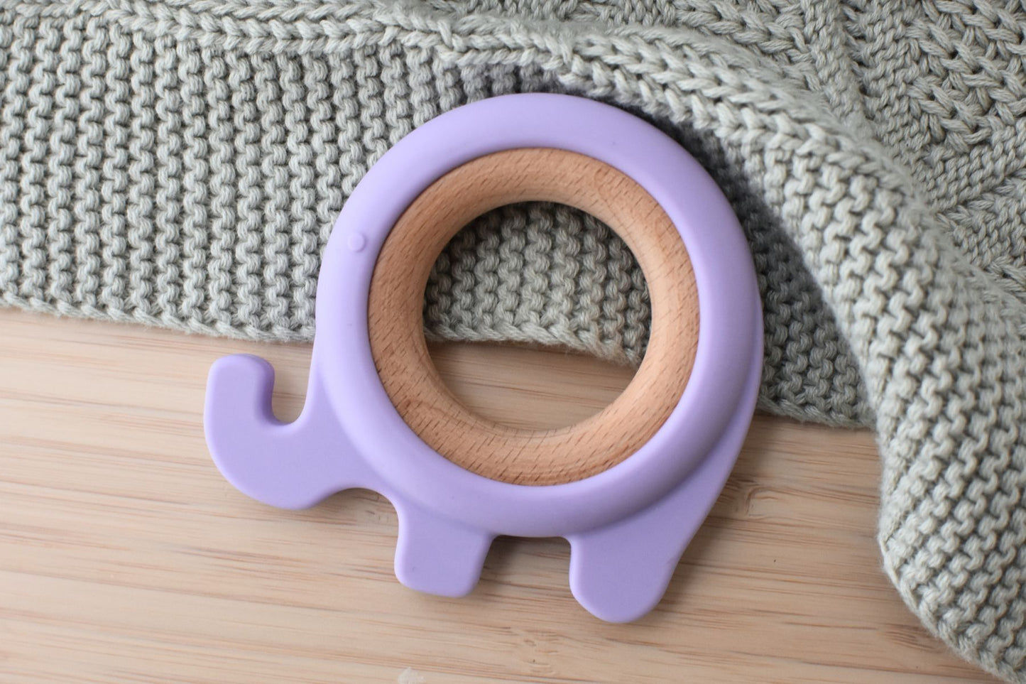 SILICONE ELEPHANT TEETHER - PURPLE - Bamboo Sprout