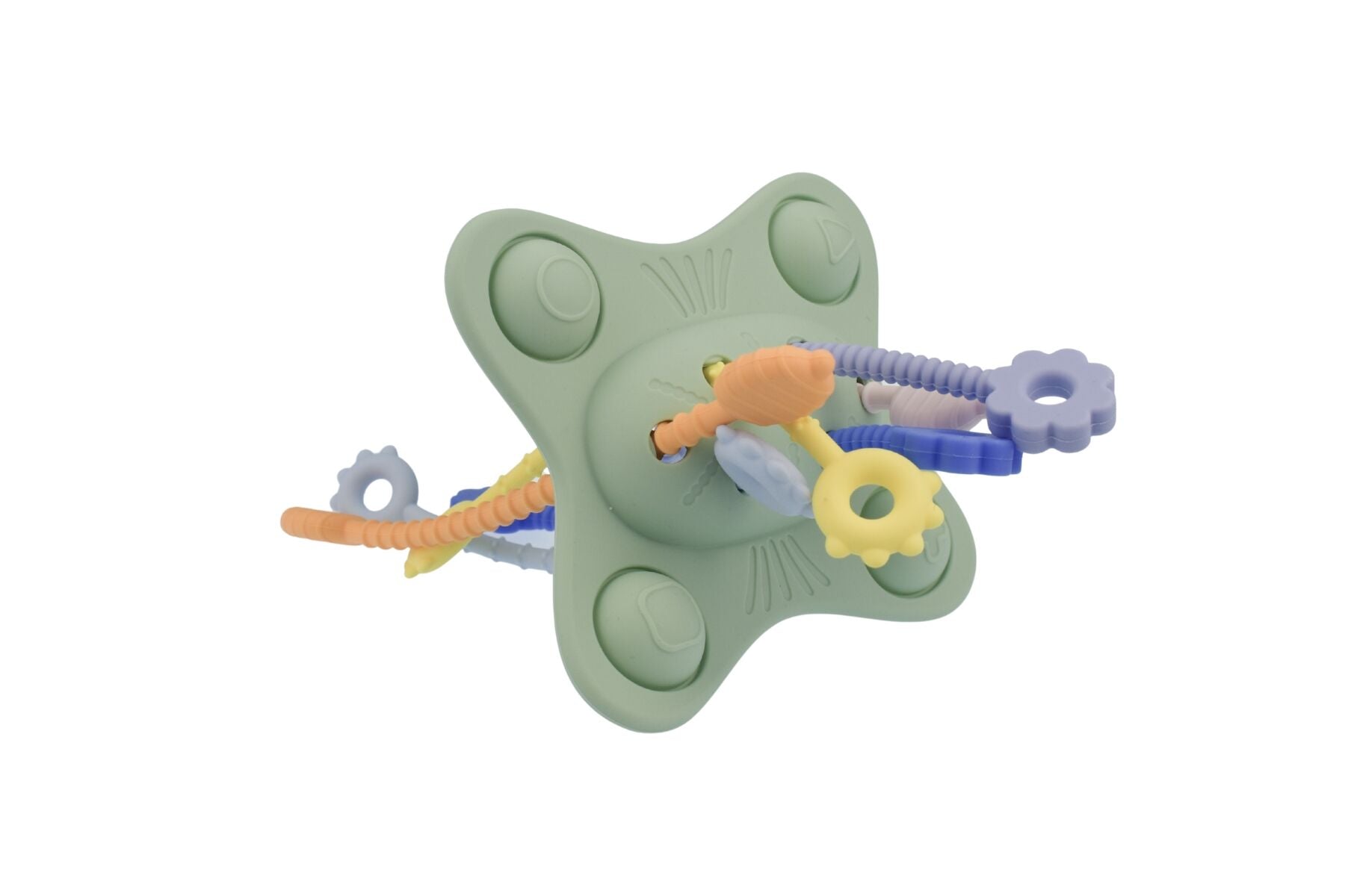 SILICONE POP & PULL SENSORY TEETHER - Bamboo Sprout
