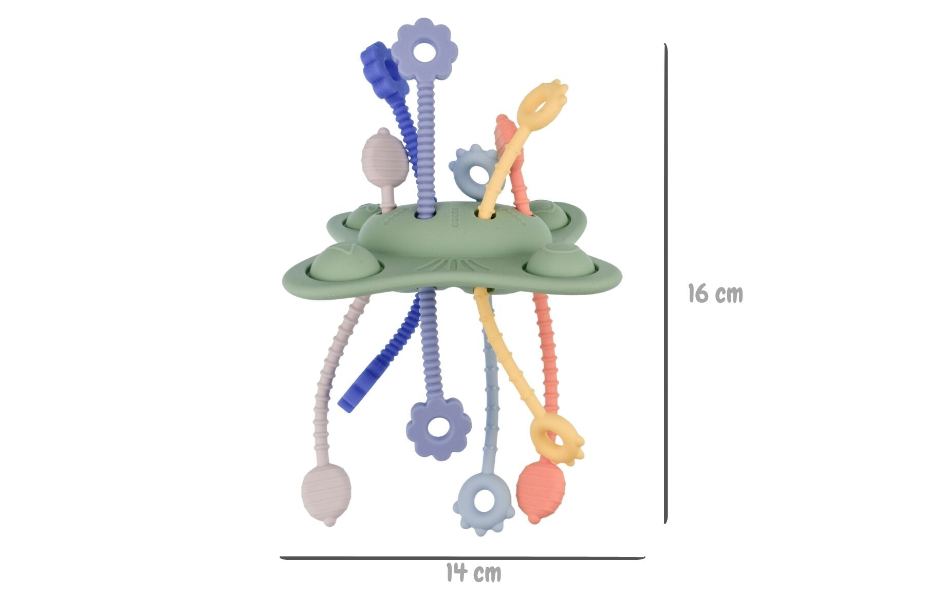 SILICONE POP & PULL SENSORY TEETHER - Bamboo Sprout