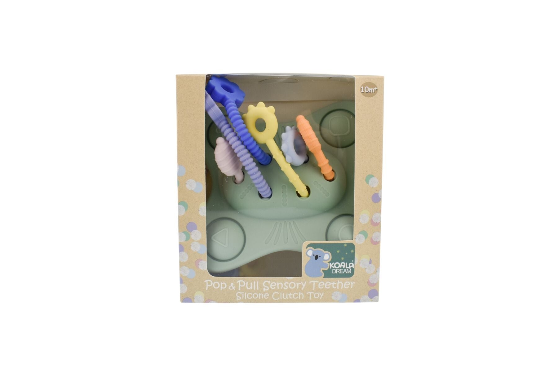 SILICONE POP & PULL SENSORY TEETHER - Bamboo Sprout
