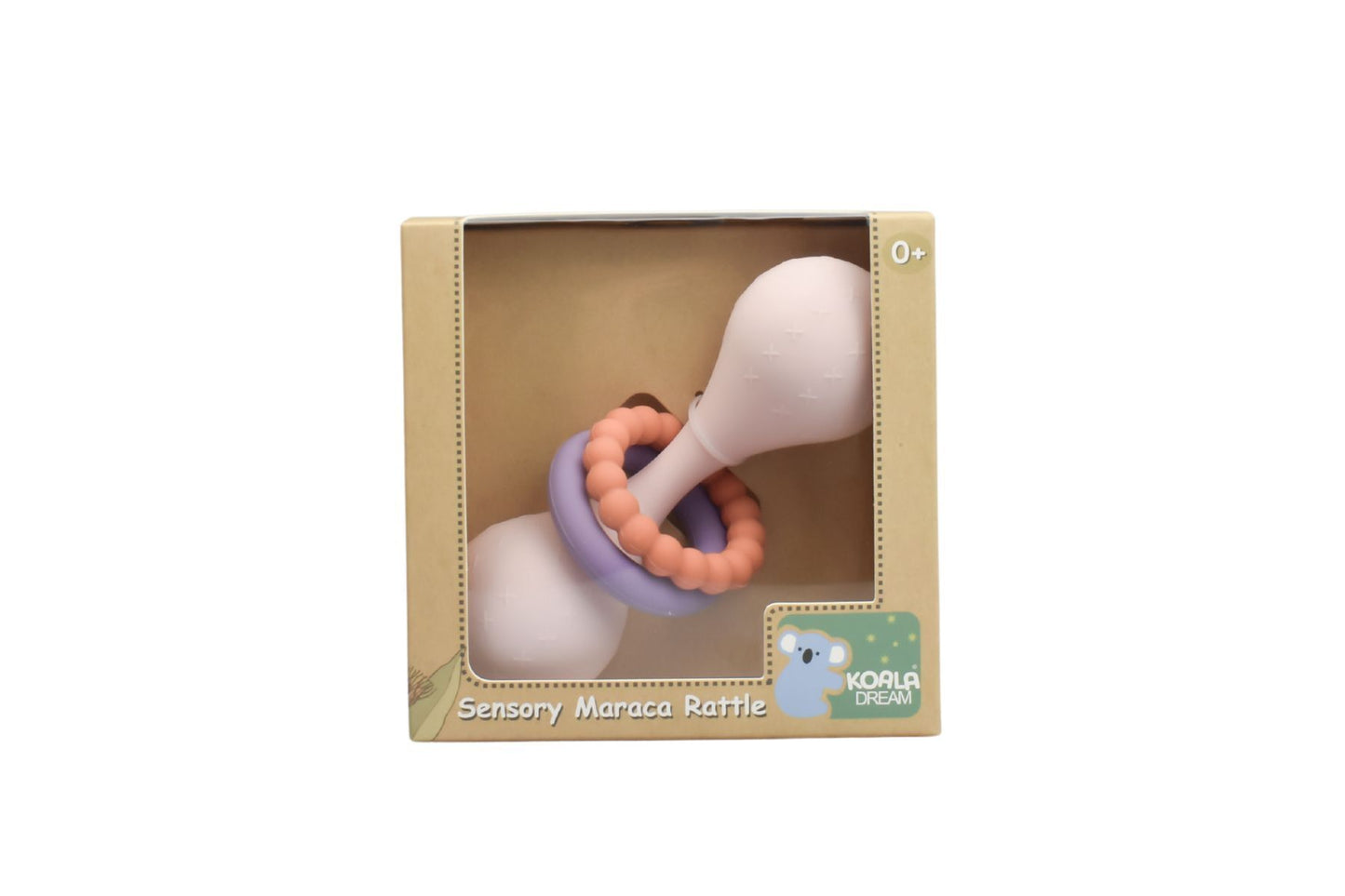 SILICONE SENSORY MARACA RATTTLE PINK - Bamboo Sprout
