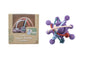 SILICONE SENSORY SPACE RATTLE TEETHER PURPLE - Bamboo Sprout