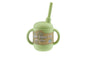 SILICONE SIPPY CUP WITH STRAW - GREEN - Bamboo Sprout
