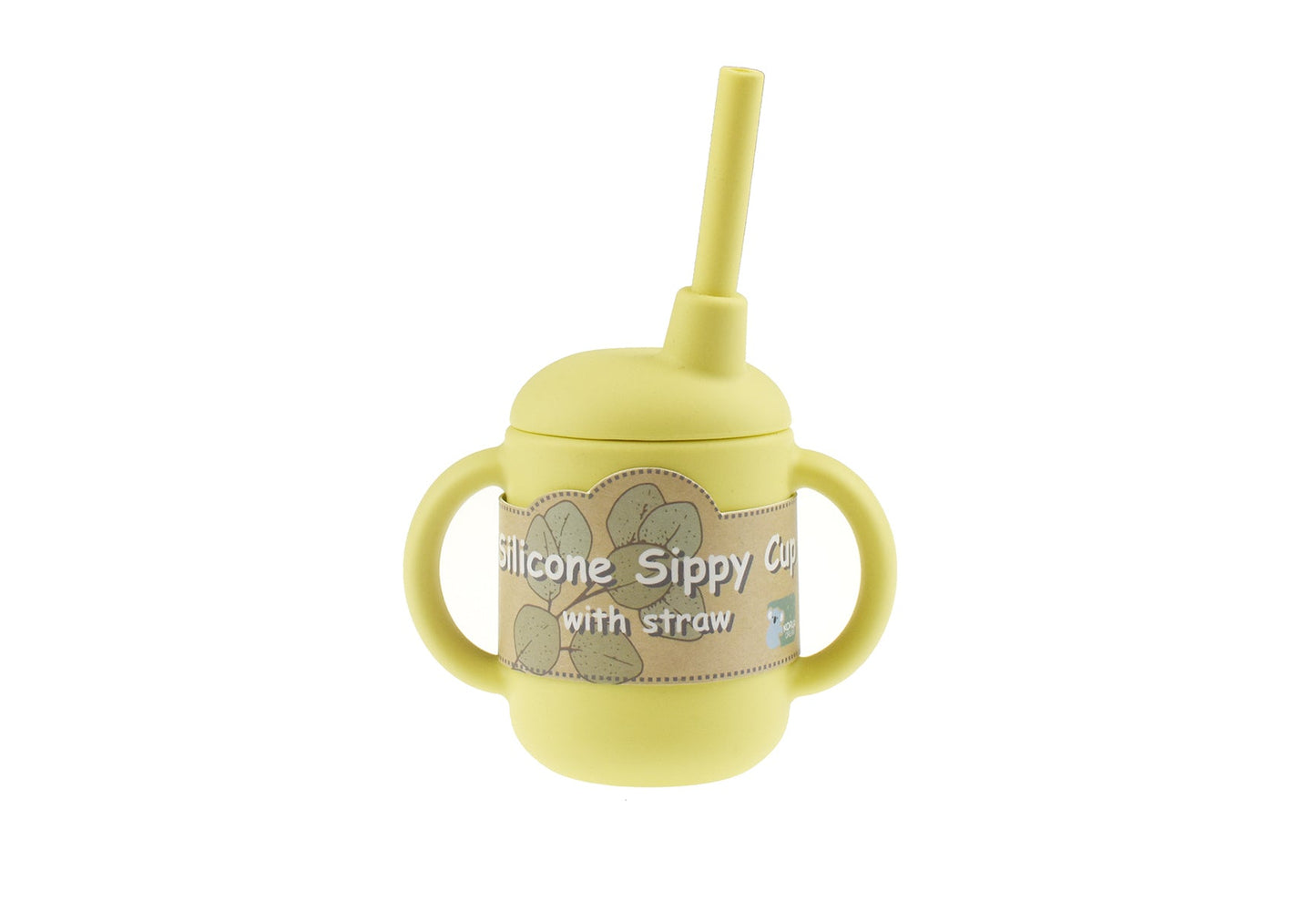 SILICONE SIPPY CUP WITH STRAW - YELLOW - Bamboo Sprout