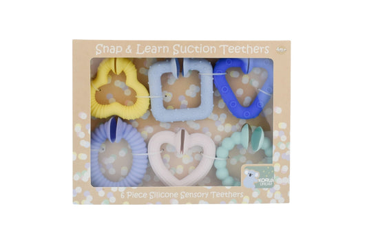 SILICONE SNAP & LEARN SENSORY TEETHERS - Bamboo Sprout