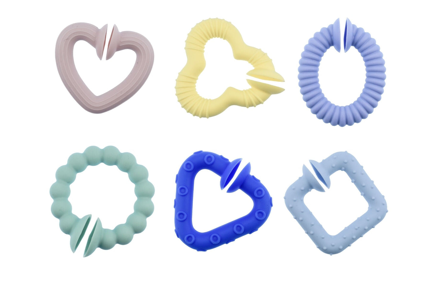 SILICONE SNAP & LEARN SENSORY TEETHERS - Bamboo Sprout