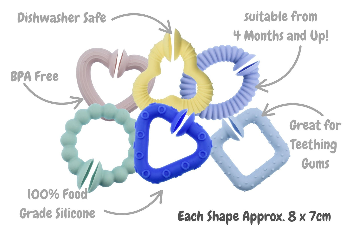 SILICONE SNAP & LEARN SENSORY TEETHERS - Bamboo Sprout