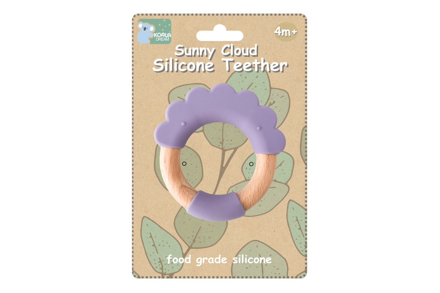 SILICONE TEETHER CLOUD PURPLE - Bamboo Sprout