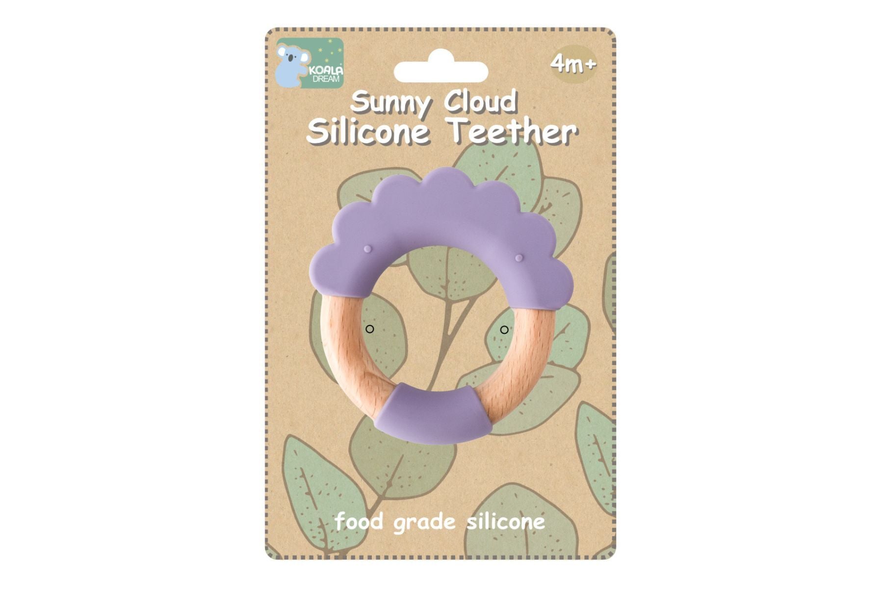 SILICONE TEETHER CLOUD PURPLE - Bamboo Sprout