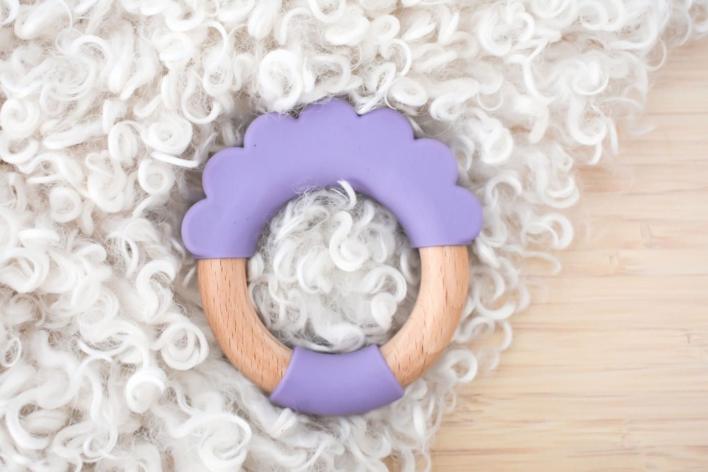 SILICONE TEETHER CLOUD PURPLE - Bamboo Sprout