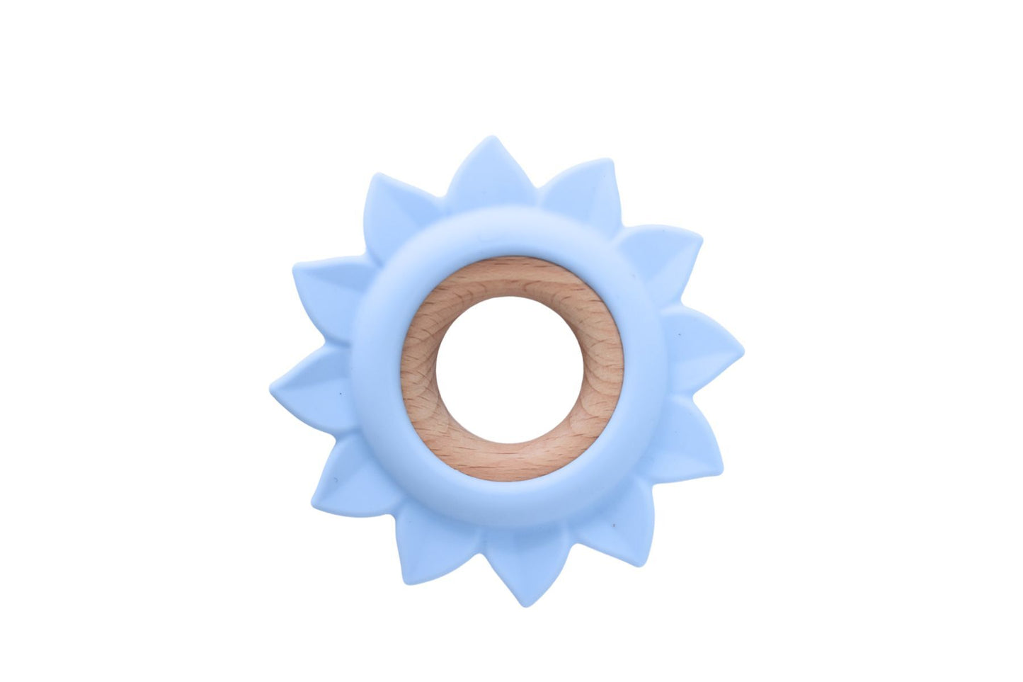 SILICONE TEETHER SUN BLUE - Bamboo Sprout