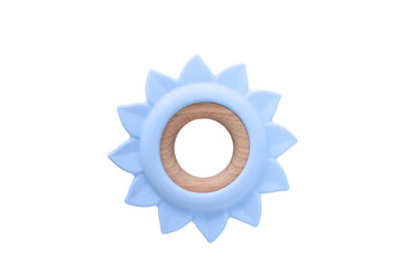 SILICONE TEETHER SUN BLUE - Bamboo Sprout