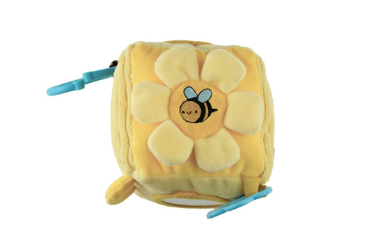 SNUGGLE BUDDY HUNNY BEE DISCOVERY CUBE - Bamboo Sprout