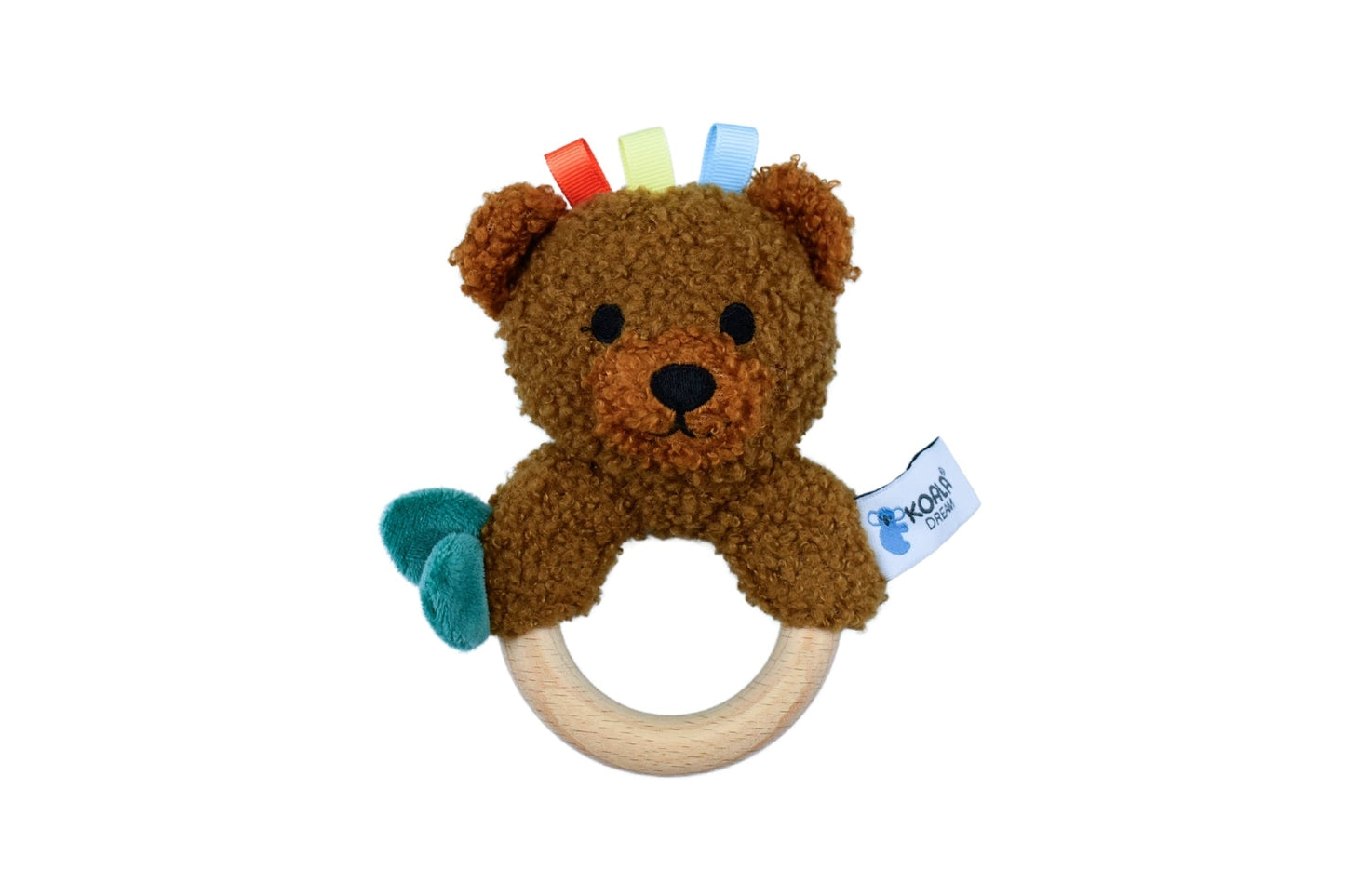 SNUGGLE BUDDY MAPLE BEAR WOODEN RING RATTLE - Bamboo Sprout