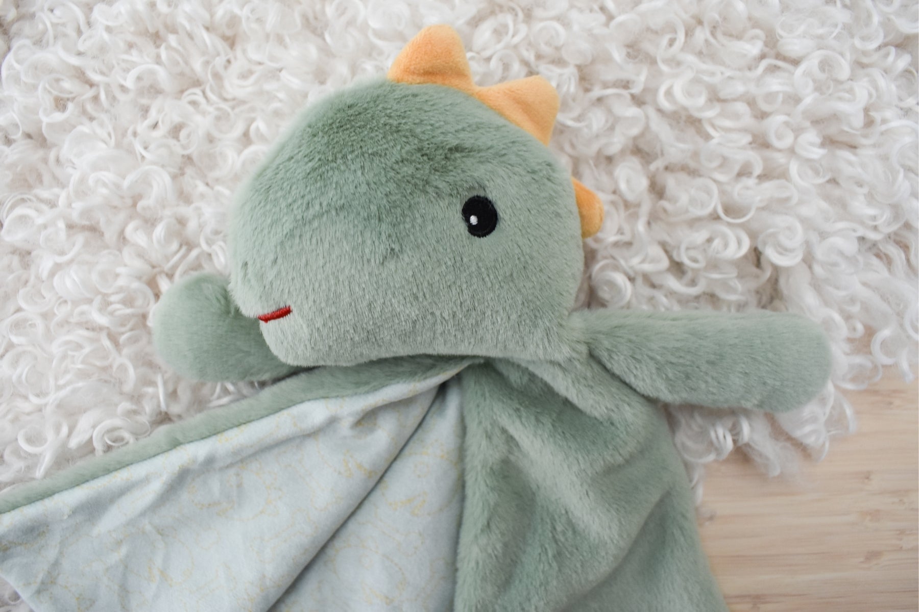 SNUGGLE BUDDY MINTY DINOSAUR BLANKET - Bamboo Sprout