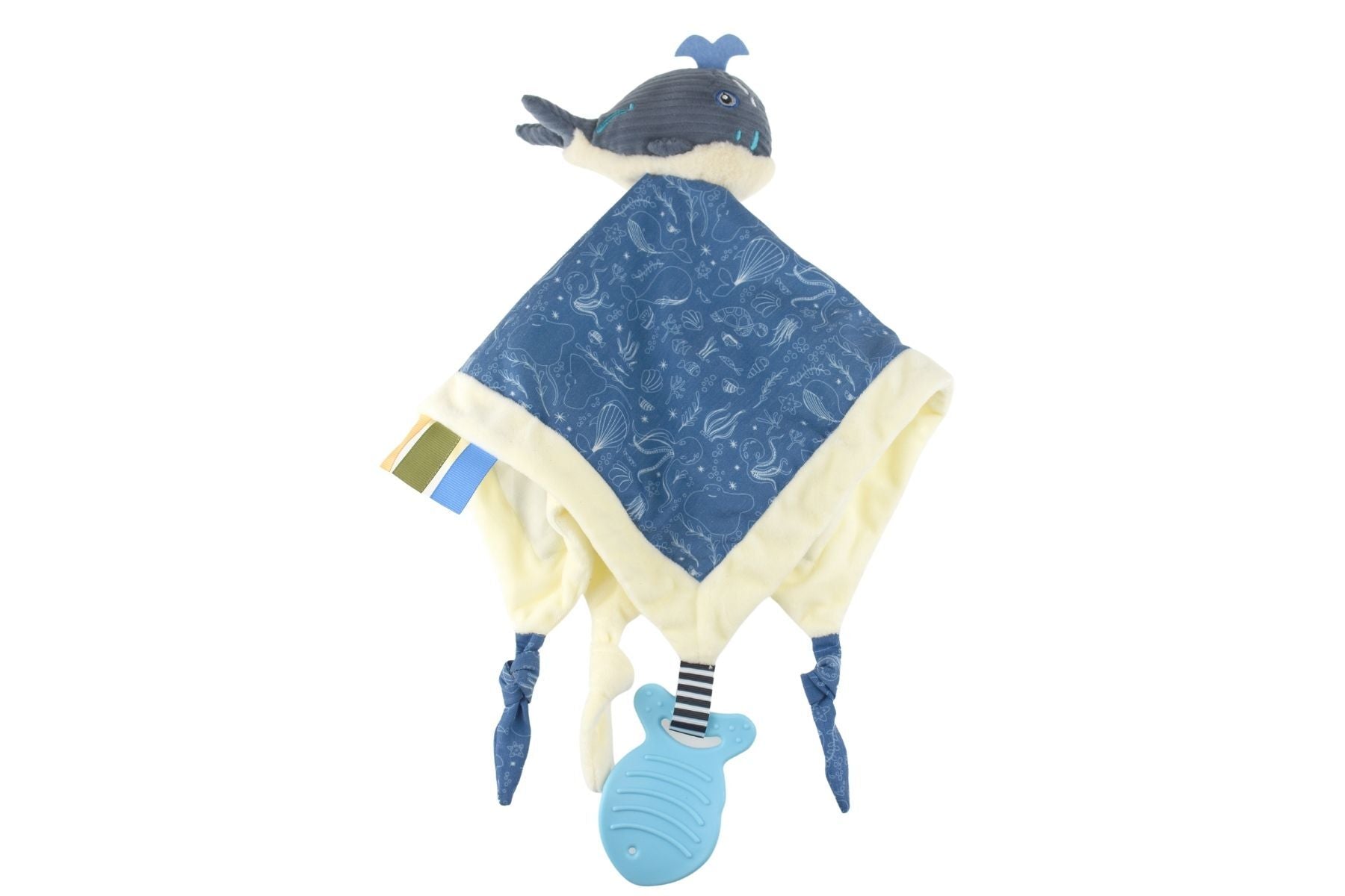SNUGGLE BUDDY SPLASHY WHALE COMFORTER - Bamboo Sprout