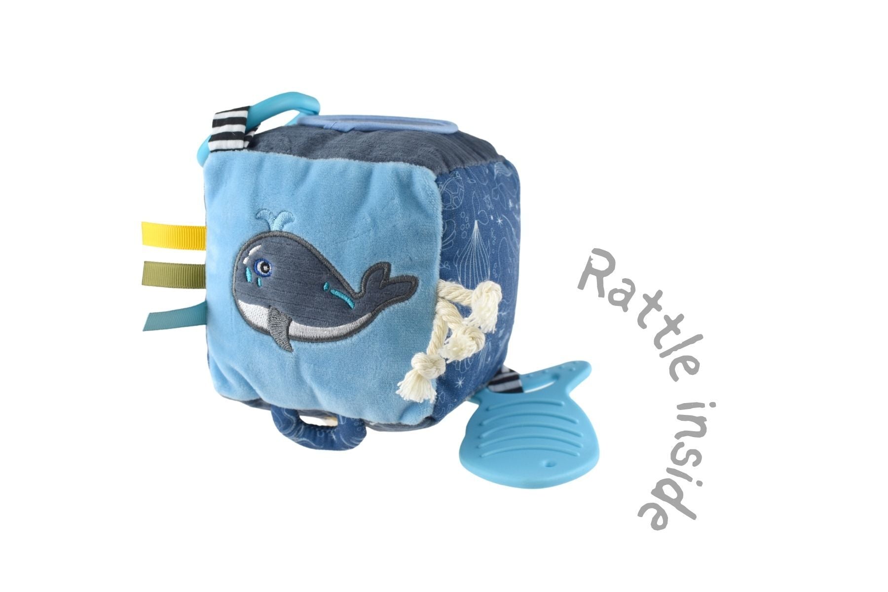 SNUGGLE BUDDY SPLASHY WHALE DISCOVERY CUBE - Bamboo Sprout