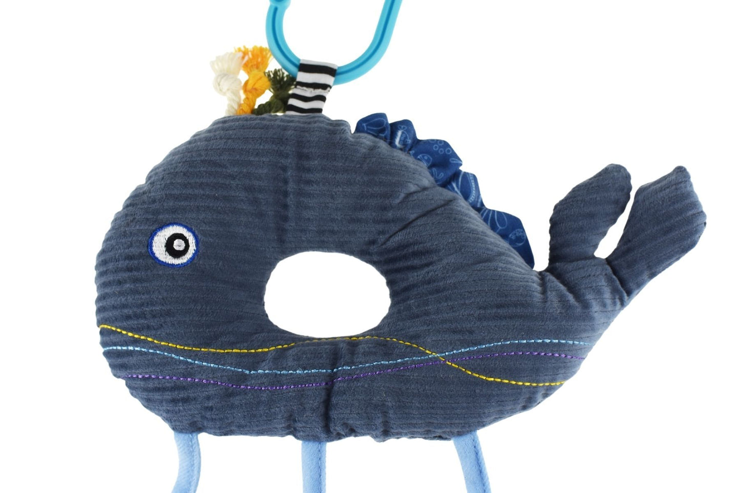 SNUGGLE BUDDY SPLASHY WHALE FRIEND DANGLER - Bamboo Sprout