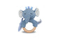 SNUGGLE BUDDY TRUNKS ELEPHANT WOODEN RING RATTLE - Bamboo Sprout