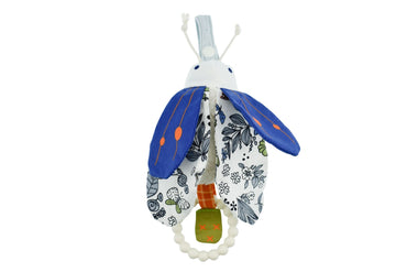 SNUGGLE PAL BANJO BEETLE WITH SILICONE TEETHING RING - Bamboo Sprout