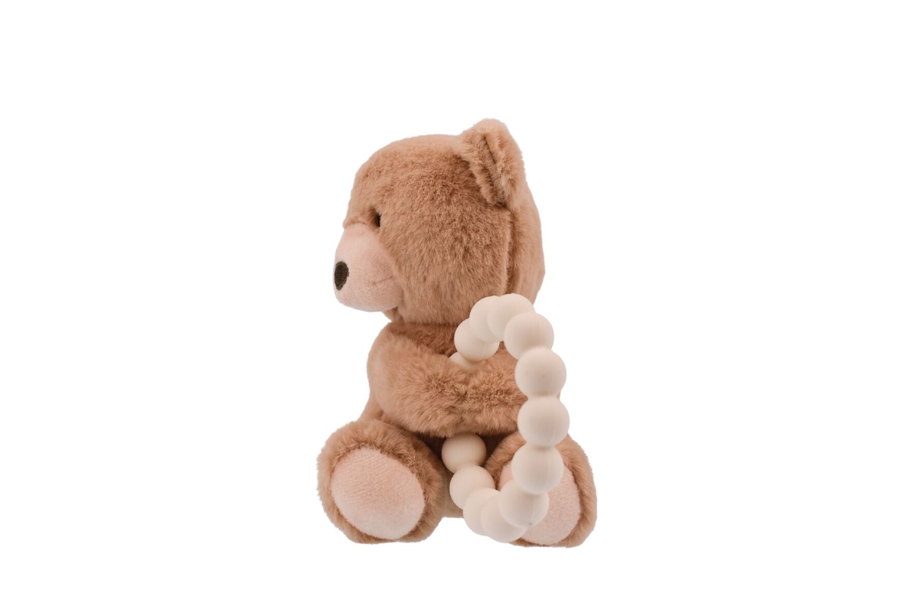 SNUGGLE PAL BENNY BEAR WITH SILICONE TEETHING RING - Bamboo Sprout