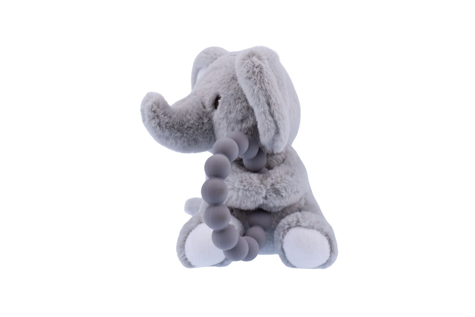 SNUGGLE PAL ELLIS ELEPHANT WITH SILICONE TEETHING RING - Bamboo Sprout