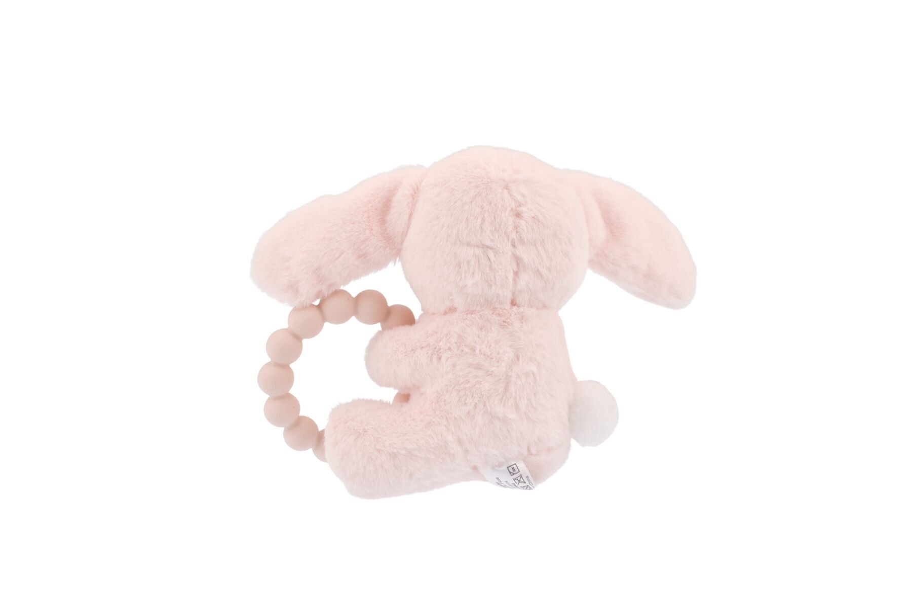 SNUGGLE PAL ROSIE RABBIT WITH SILICONE TEETHING RING - Bamboo Sprout