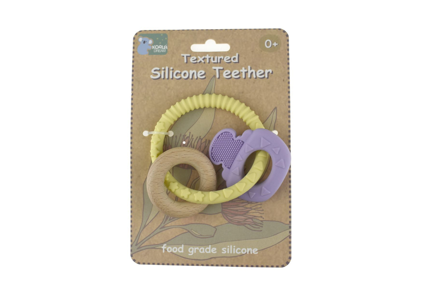 TEXTURED SILICONE KEY TEETHER - PURPLE - Bamboo Sprout