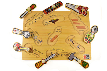 2 IN 1 TOOLS PEG PUZZLE - Bamboo Sprout